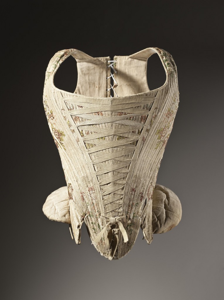 Woman's_corset_figured_silk_1730-1740