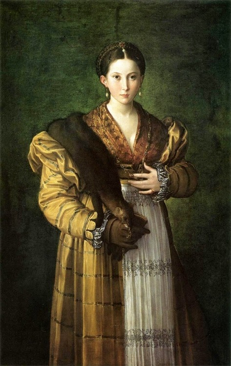 Ritratto di giovane donna, detta "Antea" di Parmigianino, 1535. Napoli, Museo di Capodimonte, facente parte della Collezione Farnese.
