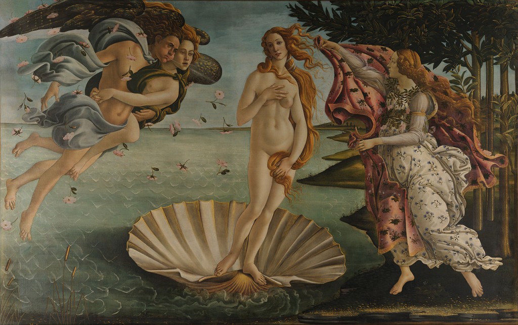 Nascita di Venere, Sandro Botticelli, 1482-1482, Uffizi, Firenze