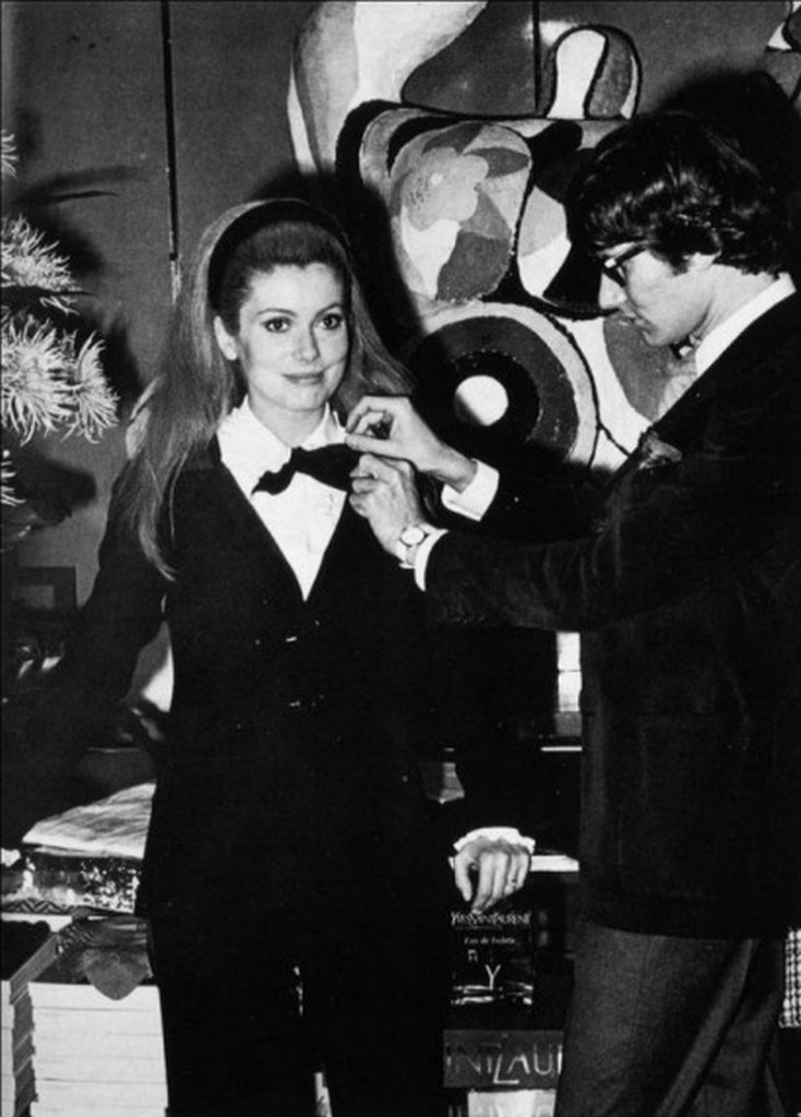 1966 Catherine Deneuve avec Yves Saint Laurent